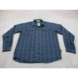 Patagonia Long Sleeved Buckshot Shirt Mens Small S Cotton Blend Button Up Blue